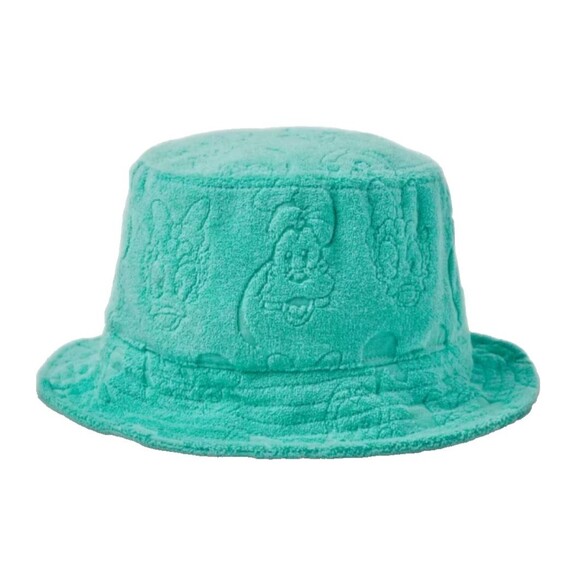 Disney Parks Mickey Mouse Hat Bucket Terry Cloth Turquoise Green Adult OS NWT - Picture 1 of 12